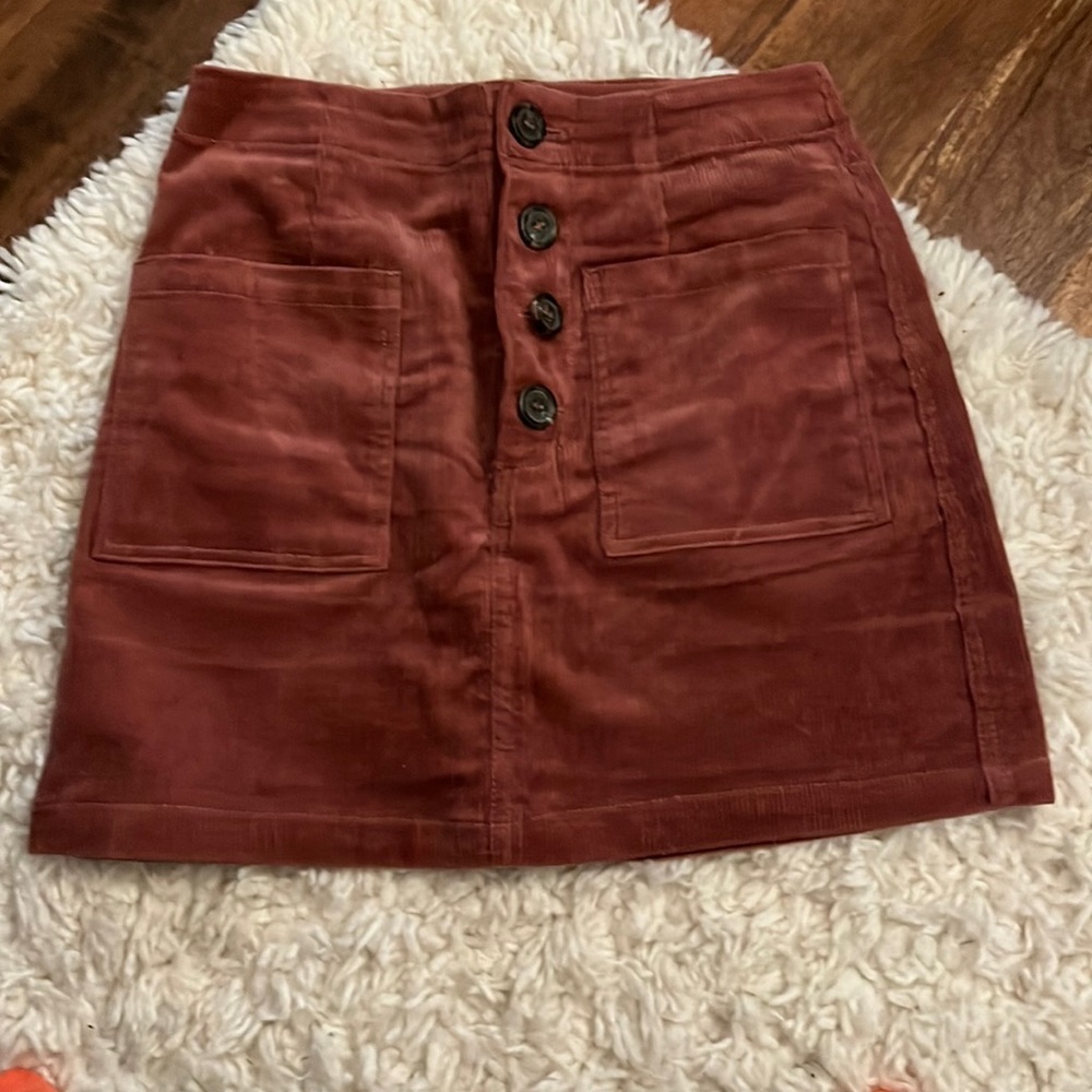 Maroon Skirt from Love Tree
